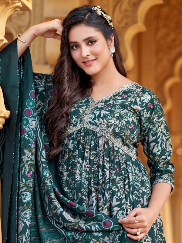 Hetvi Radha Ready Made Chanderi Modal Printed Collection